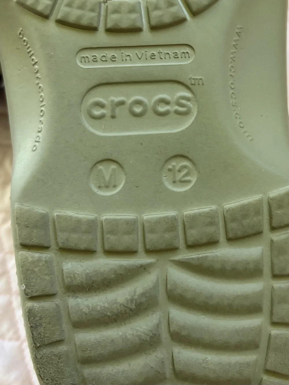 CROCS Men's  Brown Slip-On Clog with Back Strap Sz 12
